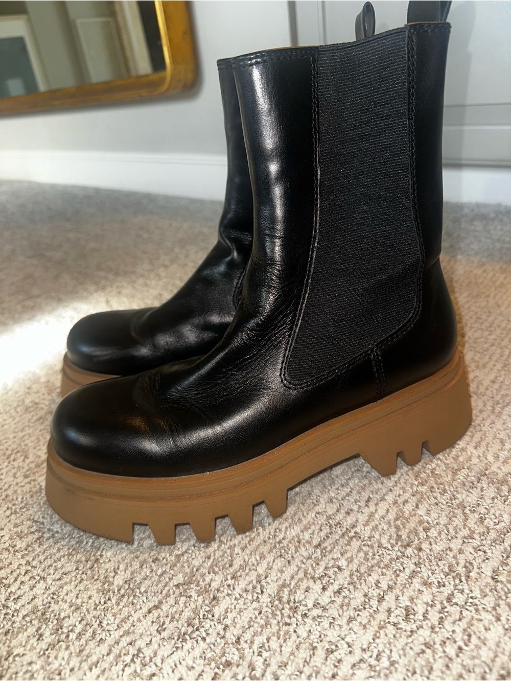 Zara rare 'Bottega'style boots 39